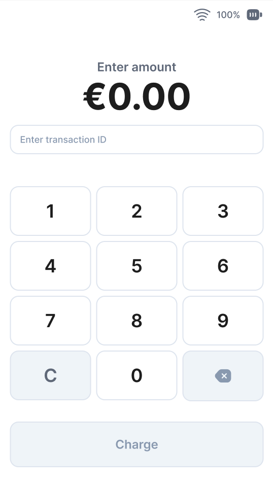 Saisie du montant Stripe Terminal