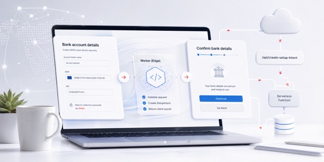 Simplifier la collecte des coordonnées bancaires SEPA : une approche serverless avec Stripe et Cloudflare Workers