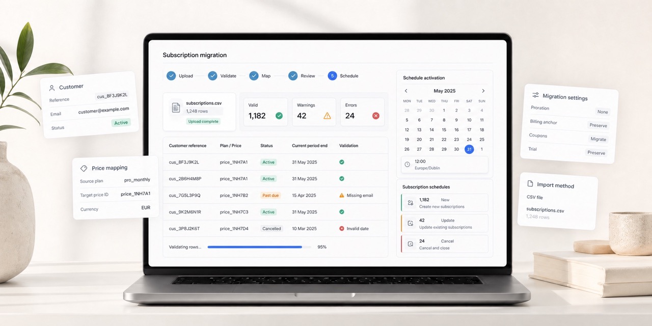 Migrer vos abonnements vers Stripe Billing : guide du Migration Toolkit